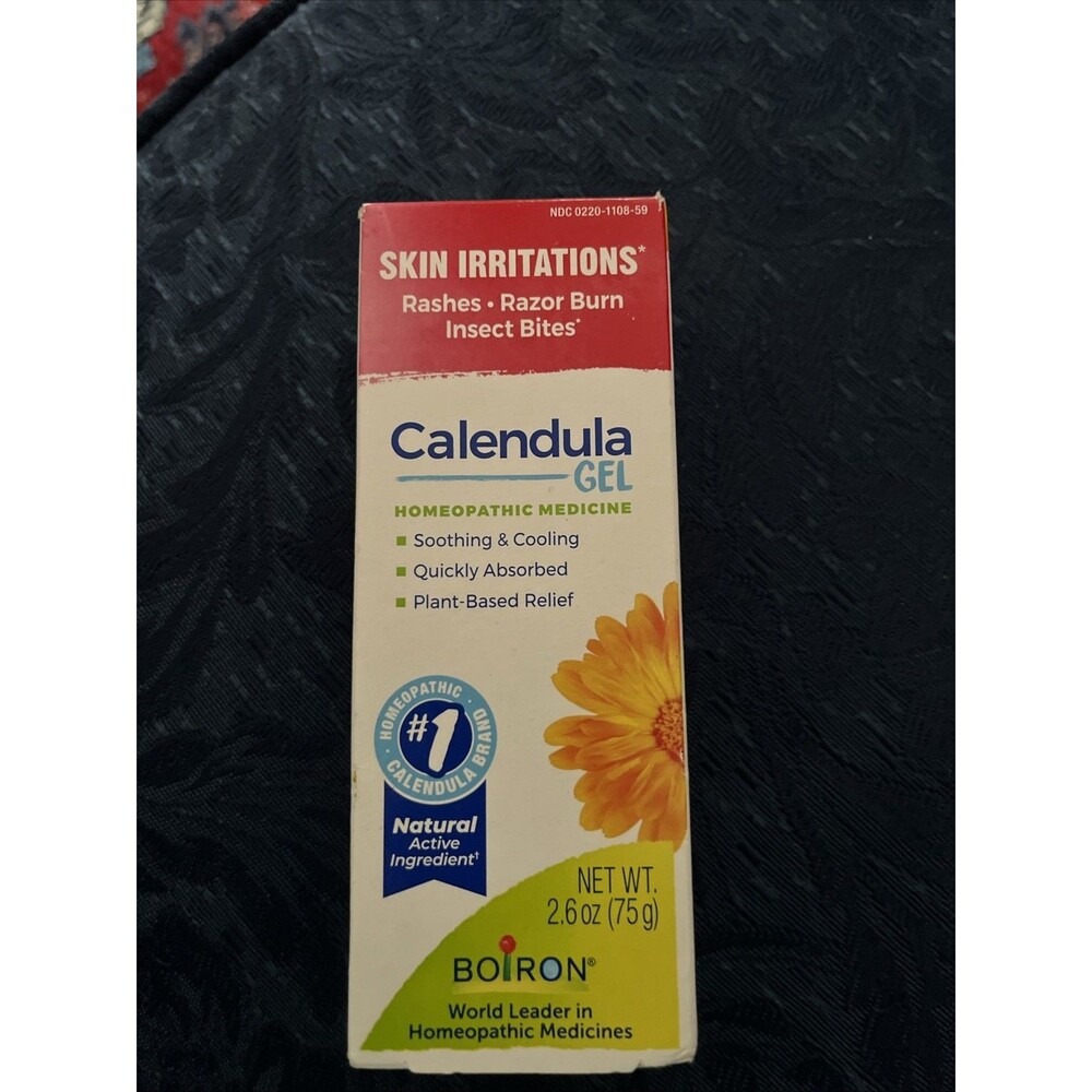 Boiron Calendula Gel Relief from Rashes, Skin Irritations, Razor Burn, etc 2.6oz